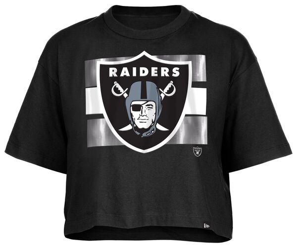 ニューエラ レディース Tシャツ トップス New Era Women's Las Vegas Raiders Panel Boxy Black T-Shirtの通販は 8,184円
