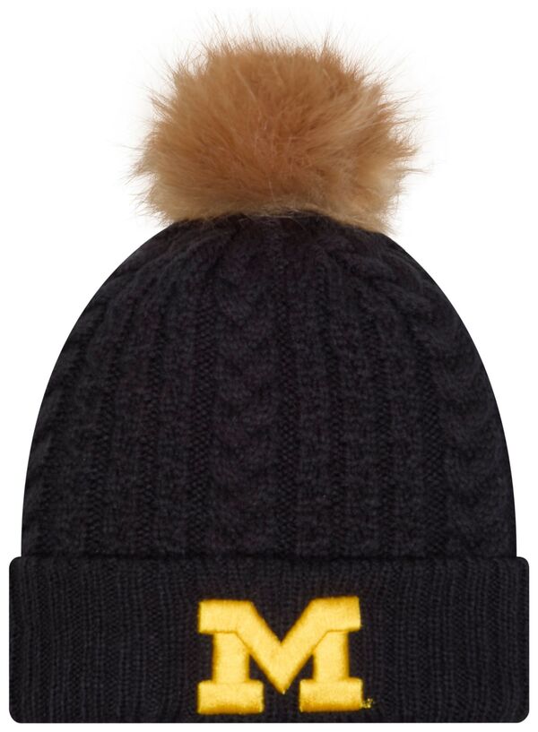 ニューエラ レディース 帽子 アクセサリー New Era Women's Michigan Wolverines Navy Luxury Knit Hatの通販は