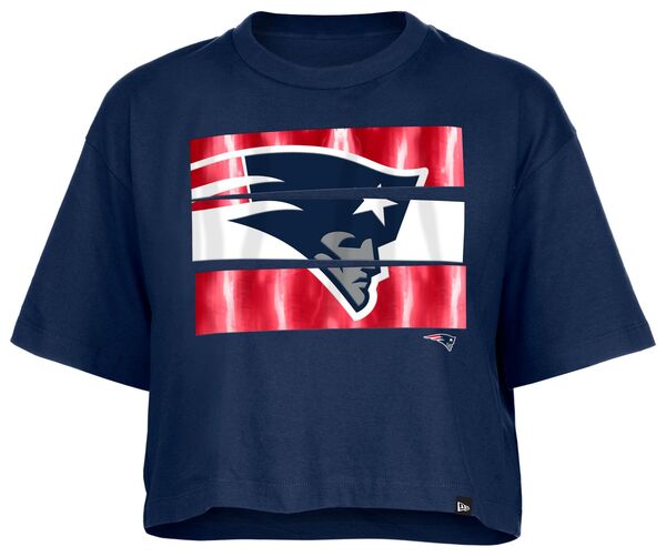 ニューエラ レディース Tシャツ トップス New Era Women's New England Patriots Panel Boxy Navy T-Shirtの通販は 8,782円