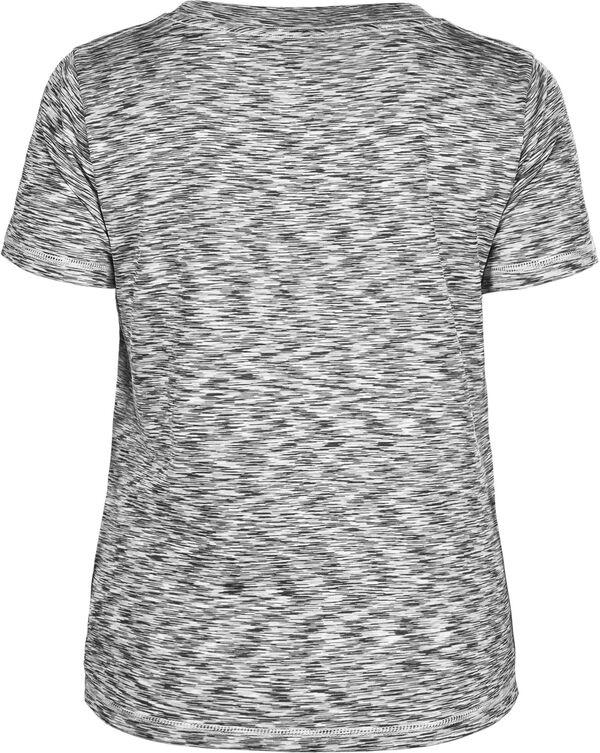 ニューエラ レディース Tシャツ トップス New Era Women's Washington Commanders Space-Dye Glitter Black T-Shirt