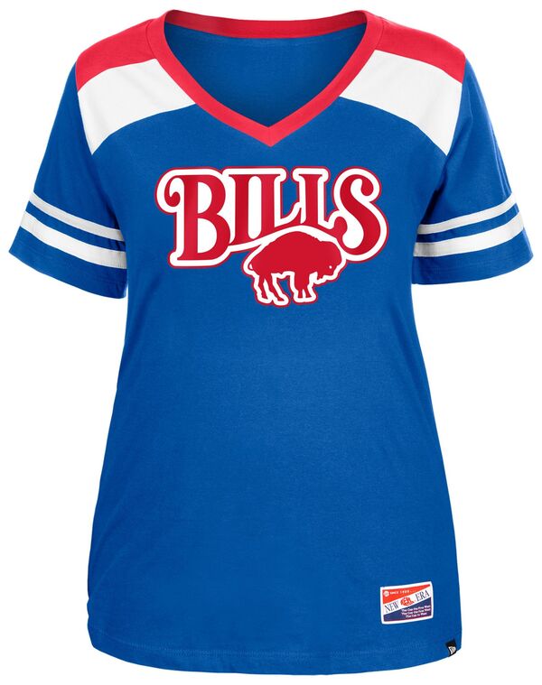 ニューエラ レディース Tシャツ トップス New Era Women's Buffalo Bills Plus Insert Blue T-Shirt