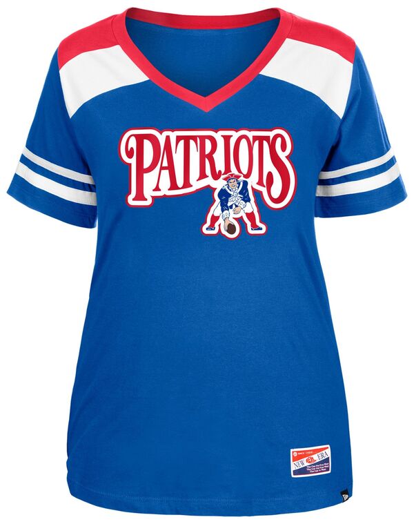 ニューエラ レディース Tシャツ トップス New Era Women's New England Patriots Plus Insert Blue T-Shirt 6,980円