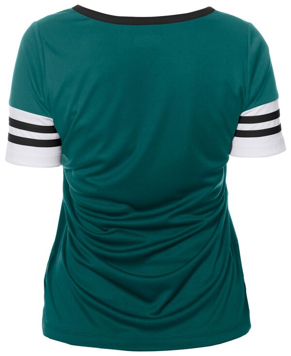 ニューエラ レディース Tシャツ トップス New Era Women's Philadelphia Eagles Sequins Dark Green T-Shirt