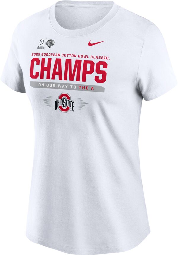 ナイキ レディース Tシャツ トップス Nike Women's 2024-25 College Football Playoff Cotton Bowl Champions Ohio State Buckeyes Lockeの通販は