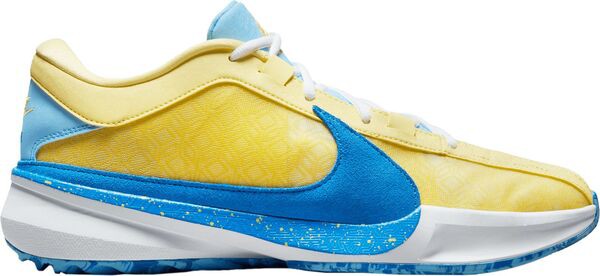 ナイキ レディース スニーカー シューズ Nike Zoom Freak 5 Basketball Shoes Sft Ylw/Lt Blu/Wht