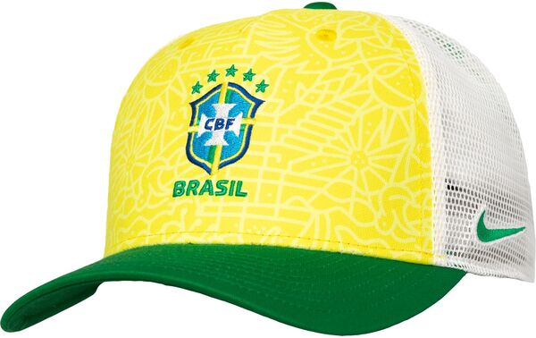 ナイキ レディース 帽子 アクセサリー Nike Adult Brazil 2024 Hook Printed Green Trucker Hatの通販は