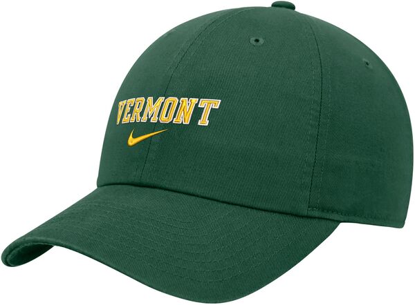 ナイキ メンズ 帽子 アクセサリー Nike Men's Vermont Catamounts Green Heritage86 Arch Club Adjustable Hatの通販は