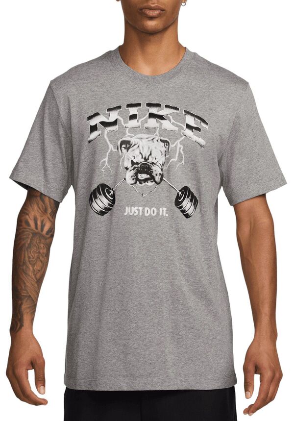 ナイキ レディース Tシャツ トップス Nike Men's Summit Fitness T-Shirt Carbon Heatherの通販は