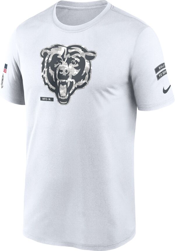 ナイキ メンズ Tシャツ トップス Nike Men's Chicago Bears Salute to Service 2024 Legend White T-Shirtの通販は