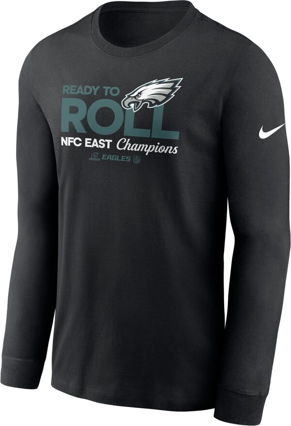 ナイキ メンズ Tシャツ トップス Nike Men's Philadelphia Eagles 2024-2025 NFC East Division Champions Black Locker Room Long Sleevの通販は 12,195円
