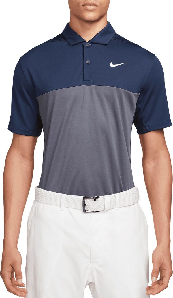 ナイキ メンズ ポロシャツ トップス Nike Men's Dri-FIT Victory+ Block Golf Polo Midnight Navy/Obsid/Whiteの通販は 18,480円
