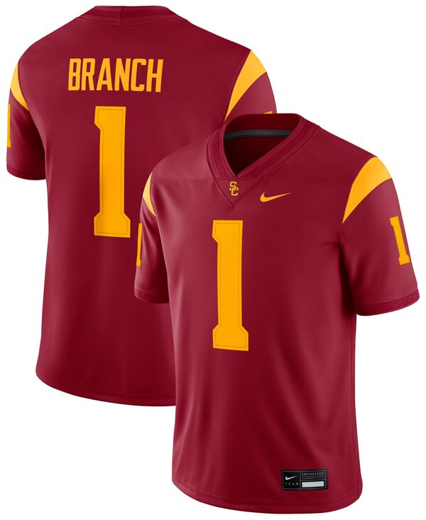 ナイキ メンズ Tシャツ トップス Nike Men's USC Trojans Zachariah Branch #8 Cardinal Dri-FIT Replica Football Game Jerseyの通販は