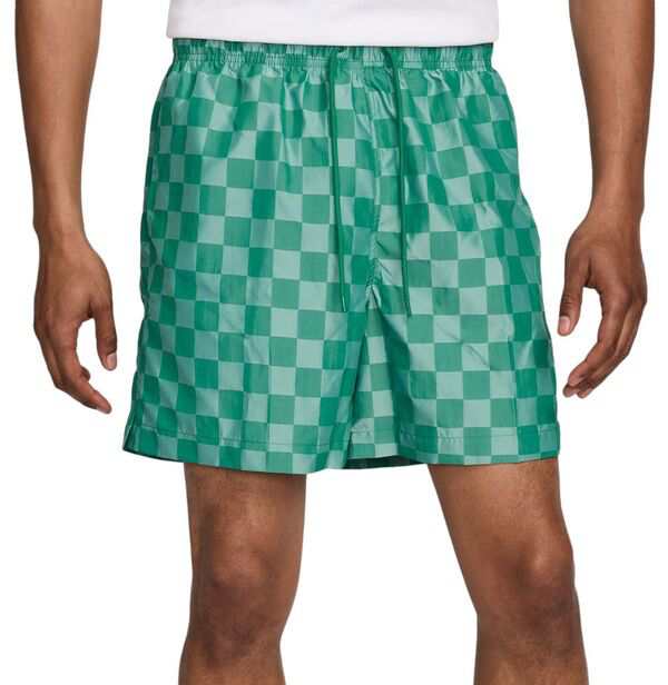 ナイキ メンズ ハーフパンツ・ショーツ ボトムス Nike Men's Club Flow Checkers Shorts Malachite