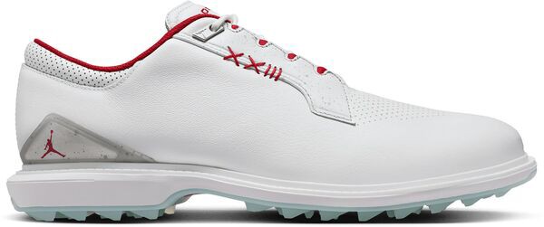 ジョーダン メンズ スニーカー シューズ Nike Men's Jordan ADG 5 Golf Shoes White/Red/Grey