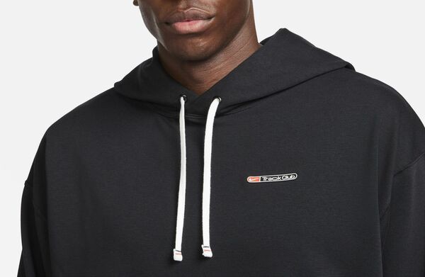 ナイキ メンズ パーカー・スウェット アウター Nike Men's Dri-FIT Track Club Fleece Running Pullover Hoodie Black