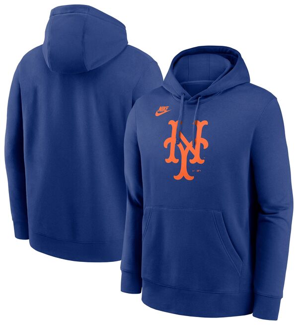 ナイキ メンズ パーカー・スウェット アウター Nike Adult New York Mets Club Blue Hoodie