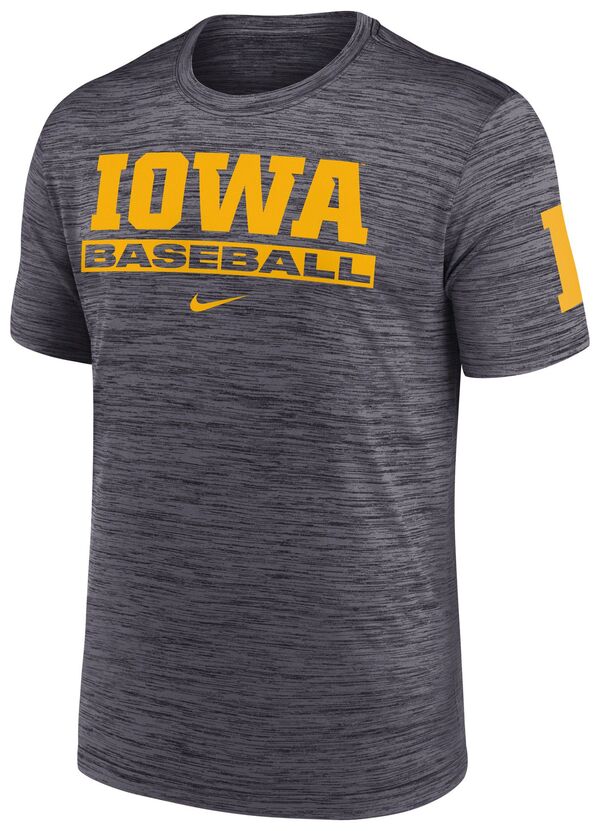 ナイキ メンズ ポロシャツ トップス Nike Adult Iowa Hawkeyes Baseball Black T-Shirtの通販は