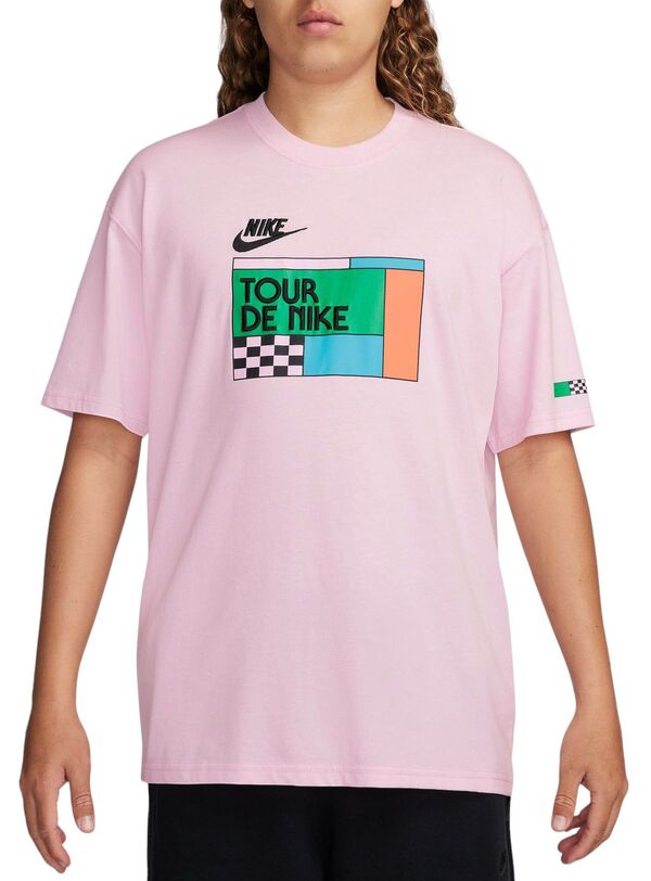 ナイキ メンズ Tシャツ トップス Nike Men's Sportswear Tour De Nike Graphic T-Shirt Pink Foamの通販は