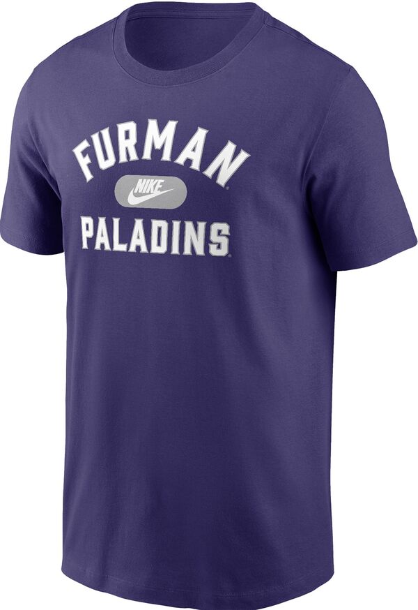 ナイキ メンズ Tシャツ トップス Nike Men's Furman Paladins Purple Core Cotton Logo T-Shirtの通販は