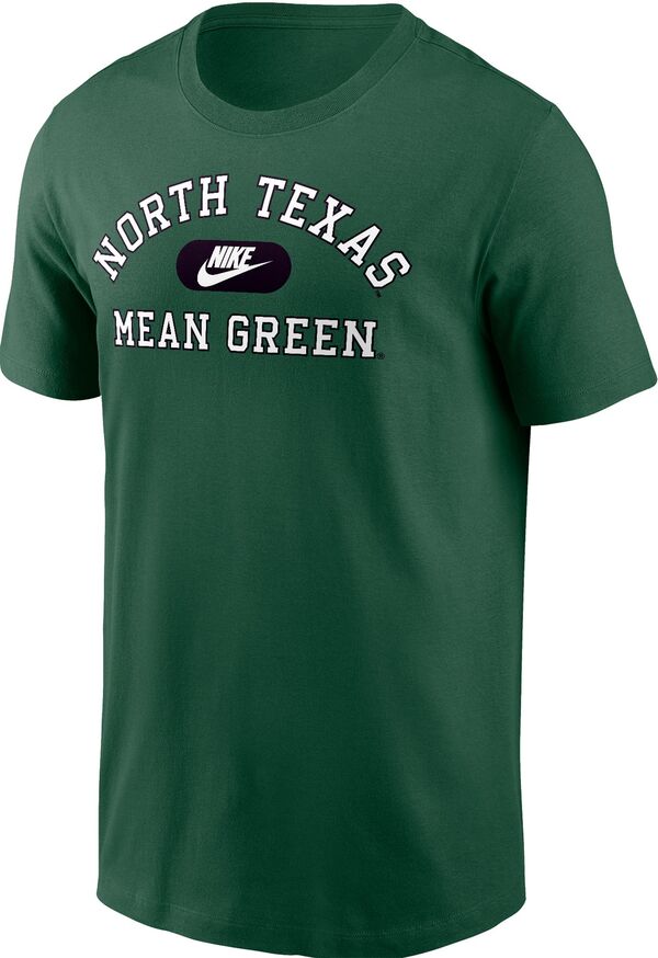 ナイキ メンズ Tシャツ トップス Nike Men's North Texas Mean Green Green Core Cotton Logo T-Shirt
