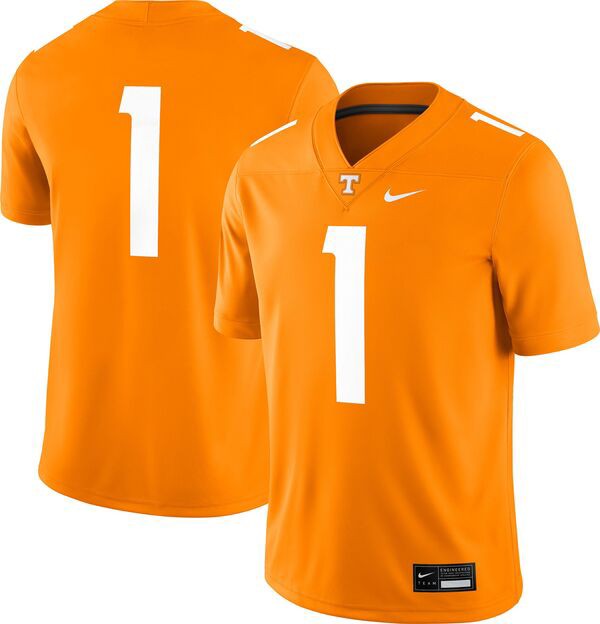 ナイキ メンズ パーカー・スウェット アウター Nike Men's Tennessee Volunteers #1 Tennessee Orange Dri-FIT Replica Football Game Jeの通販は