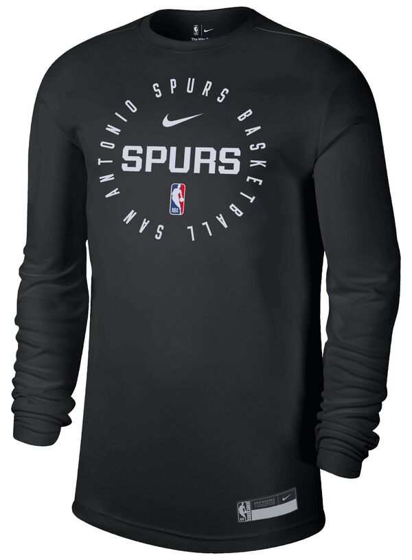 ナイキ メンズ Tシャツ トップス Nike Adult San Antonio Spurs Legend Practice Long Sleeve T-Shirtの通販は