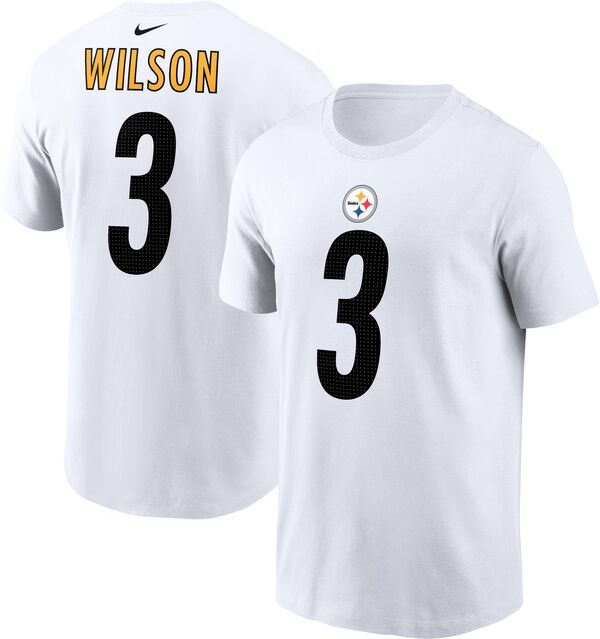ナイキ メンズ Tシャツ トップス Nike Men's Pittsburgh Steelers Russell Wilson #3 White T-Shirtの通販は
