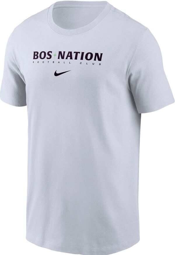 ナイキ メンズ Tシャツ トップス Nike Adult BOS Nation FC 2024-2025 Wordmark White T-Shirt