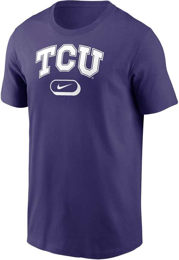 ナイキ メンズ Tシャツ トップス Nike Men's TCU Horned Frogs Purple Dri-FIT Pill Cotton T-Shirtの通販は
