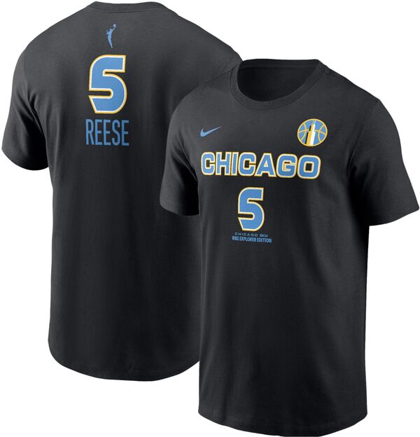 ナイキ メンズ Tシャツ トップス Nike Adult Chicago Sky Angel Reese #5 Explorer T-Shirt