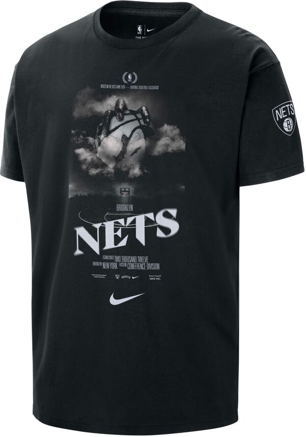 ナイキ メンズ Tシャツ トップス Nike Adult Brooklyn Nets Courtside T-Shirtの通販は