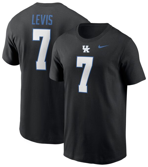 ナイキ メンズ Tシャツ トップス Nike Men's Kentucky Wildcats Will Levis #7 Black Jersey T-Shirtの通販は 13,480円