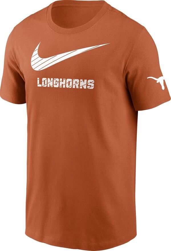 ナイキ メンズ Tシャツ トップス Nike Men's Texas Longhorns Burnt Orange Swoosh Logo T-Shirtの通販は