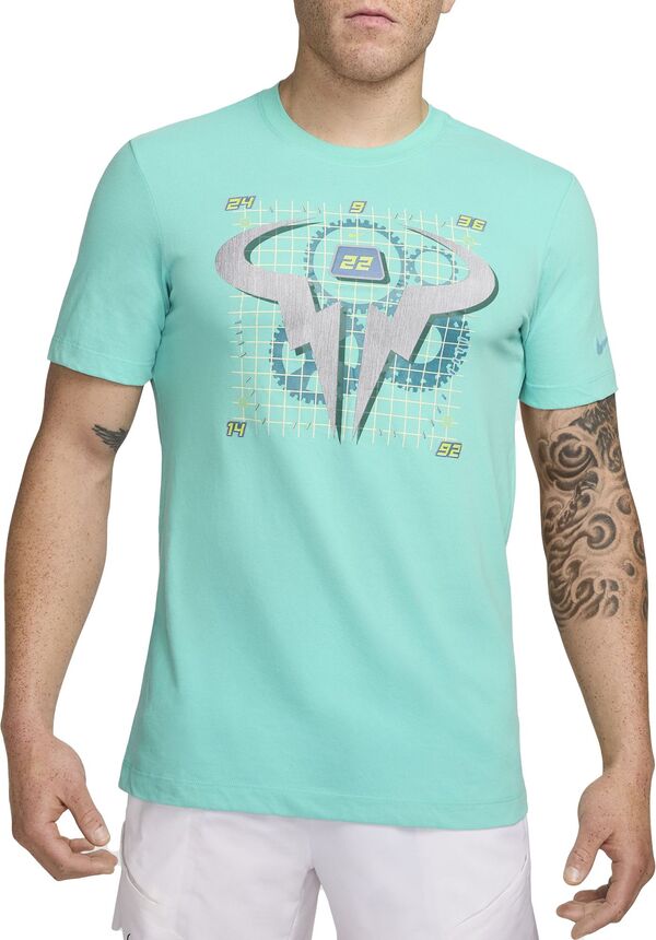 ナイキ メンズ Tシャツ トップス Nike Men's NikeCourt Rafa Dri-FIT OC Tennis T-Shirt Green Frostの通販は