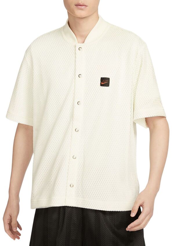 ナイキ メンズ シャツ トップス Nike Men's Dri-FIT Kevin Durant Short Sleeve Button-Down Shirt Sail 12,395円