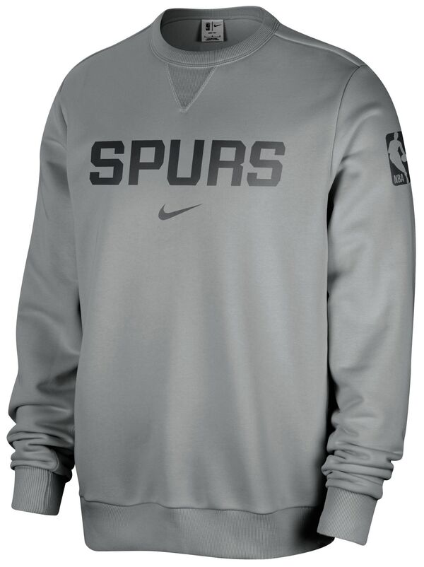 ナイキ メンズ パーカー・スウェット アウター Nike Adult San Antonio Spurs Standard Issue Crewneck Sweatshirtの通販は