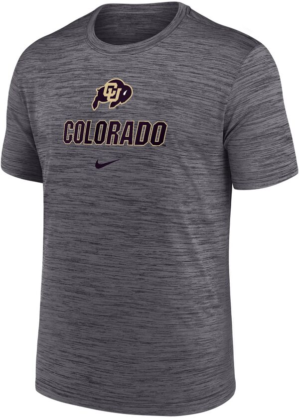 ナイキ メンズ Tシャツ トップス Nike Men's Colorado Buffaloes Grey Dri-FIT Velocity Legend Logo T-Shirtの通販は