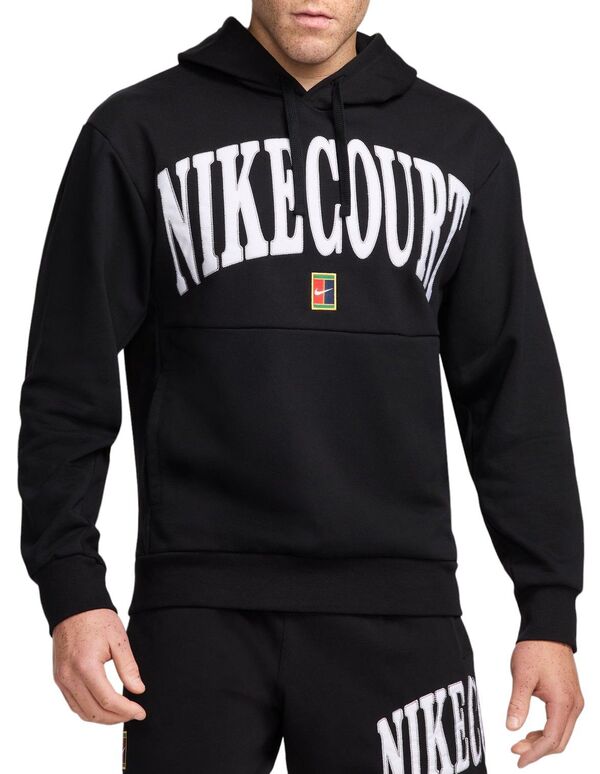 ナイキ メンズ パーカー・スウェット アウター Nike Men's NikeCourt Dri-FIT Heritage Fleece Tennis Hoodie Blackの通販は