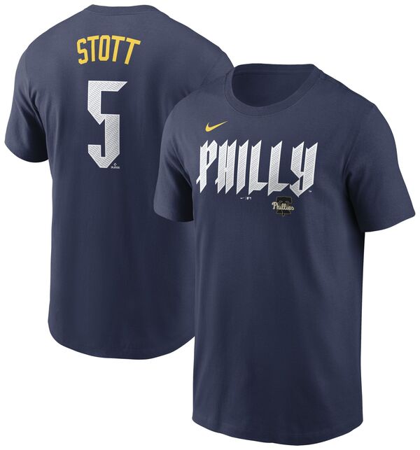 ナイキ メンズ Tシャツ トップス Nike Men's Philadelphia Phillies 2024 City Connect Bryson Stott #5 T-Shirtの通販は