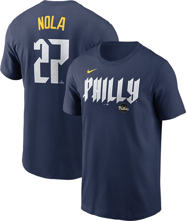 ナイキ メンズ Tシャツ トップス Nike Men's Philadelphia Phillies City Connect Aaron Nola #27 T-Shirtの通販は
