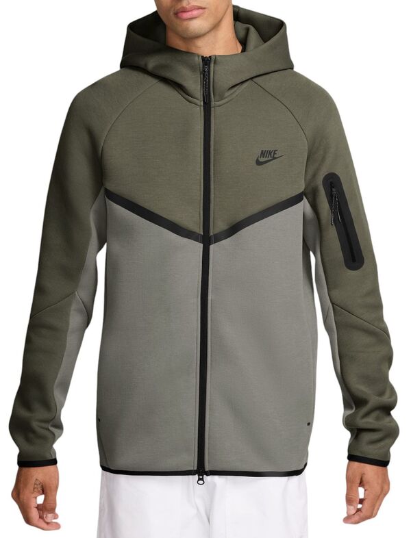 ナイキ メンズ パーカー・スウェット アウター Nike Men's Tech Fleece Full-Zip Windrunner Hoodie Medium Oliveの通販は