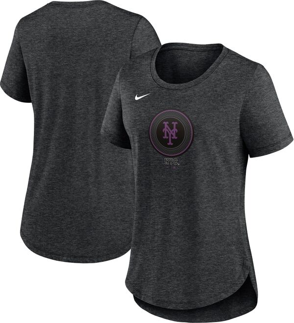 ナイキ レディース Tシャツ トップス Nike Women's New York Mets 2024 City Connect Tri-Blend T-Shirtの通販は