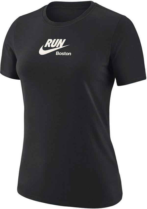 ナイキ レディース Tシャツ トップス Nike Women's Boston Marathon Cotton Tee Blackの通販は