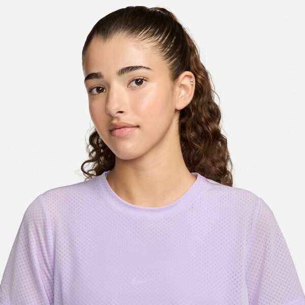 ナイキ レディース シャツ トップス Nike Women's One Classic Breathable Dri-FIT Short-Sleeve Top Lilac Bloom