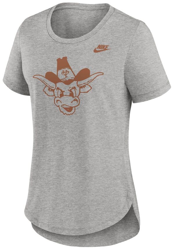ナイキ レディース Tシャツ トップス Nike Women's Texas Longhorns Grey Heather Legacy Logo T-Shirtの通販は