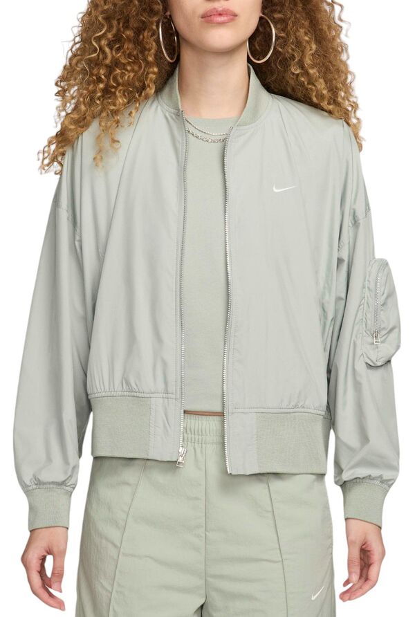 ナイキ レディース ジャケット・ブルゾン アウター Nike Women's Sportswear Essential Oversized Bomber Jacket Jade Horizonの通販は