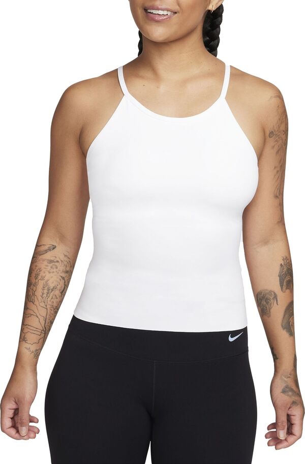ナイキ レディース シャツ トップス Nike Women's Zenvy Dri-FIT InfinaSoft Tank Top White