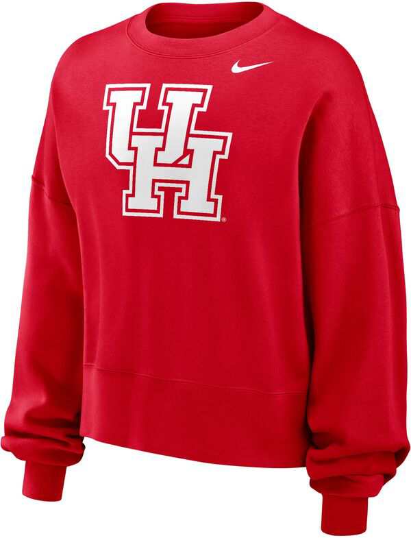 ナイキ レディース パーカー・スウェット アウター Nike Women's Houston Cougars Red Club Fleece Phoenix Crew Neck Sweatshirtの通販は 16,775円