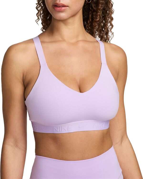 ナイキ レディース ブラジャー アンダーウェア Nike Women's Indy Medium Support Padded Adjustable Sports Bra Lilac Bloom