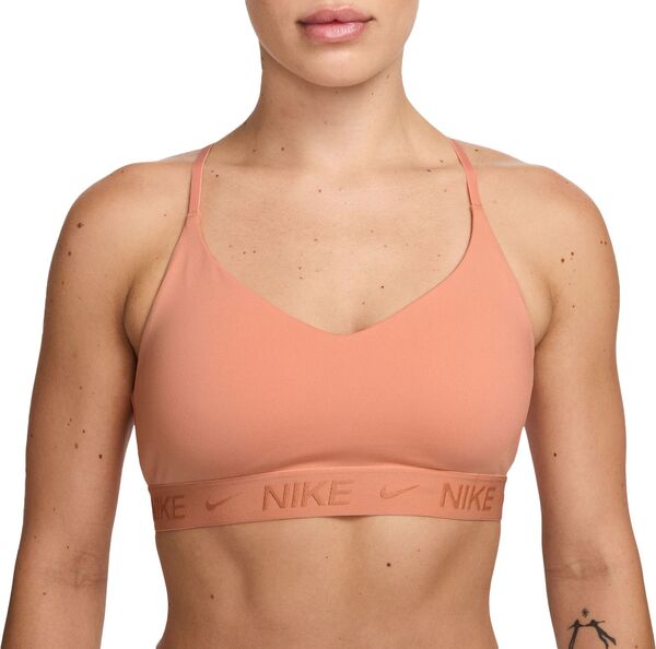 ナイキ レディース ブラジャー アンダーウェア Nike Women's Indy Light Support Padded Adjustable Sports Bra Apricot Agate